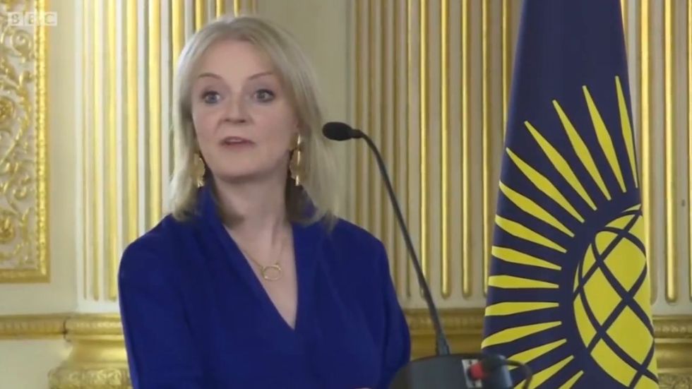 International trade secretary Liz Truss jokes about Coleen Rooney as she opens Commonwealth trade event