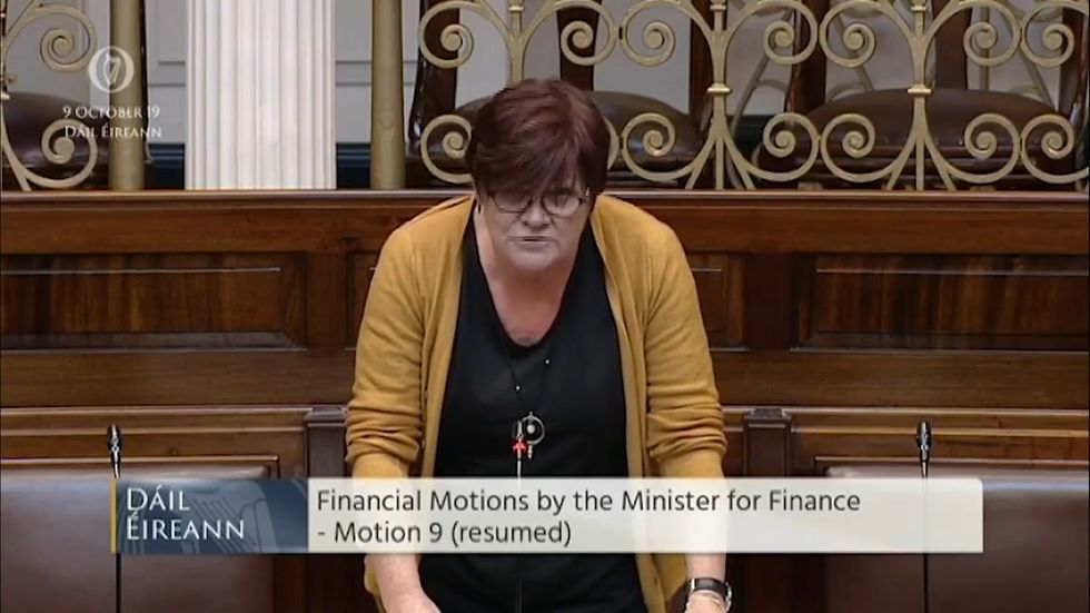Irish MP Joan Collins tells government 'yous just really don't give a f'