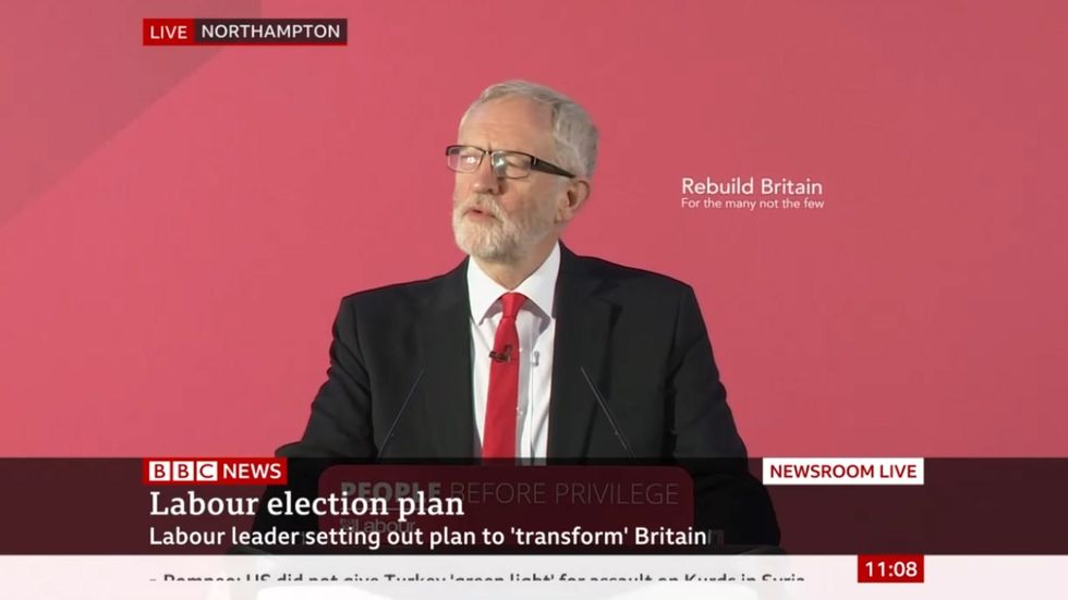 Jeremy Corbyn says Boris Johnson is using the Queen