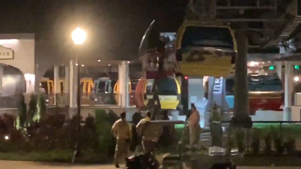 Disney World visitors stranded on new cable car system for hours after sudden glitch