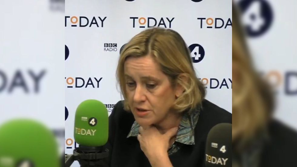 Amber Rudd says No 10 'angry and desperate'