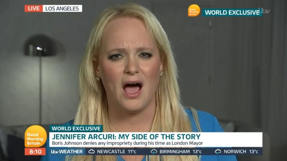 Jennifer Arcuri admits she feels 'betrayed' by Boris Johnson