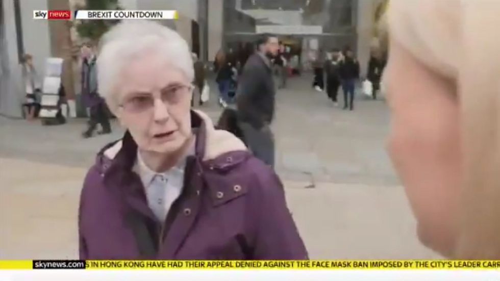 Woman in Uxbridge calls Boris Johnson a 'filthy piece of toerag' 
