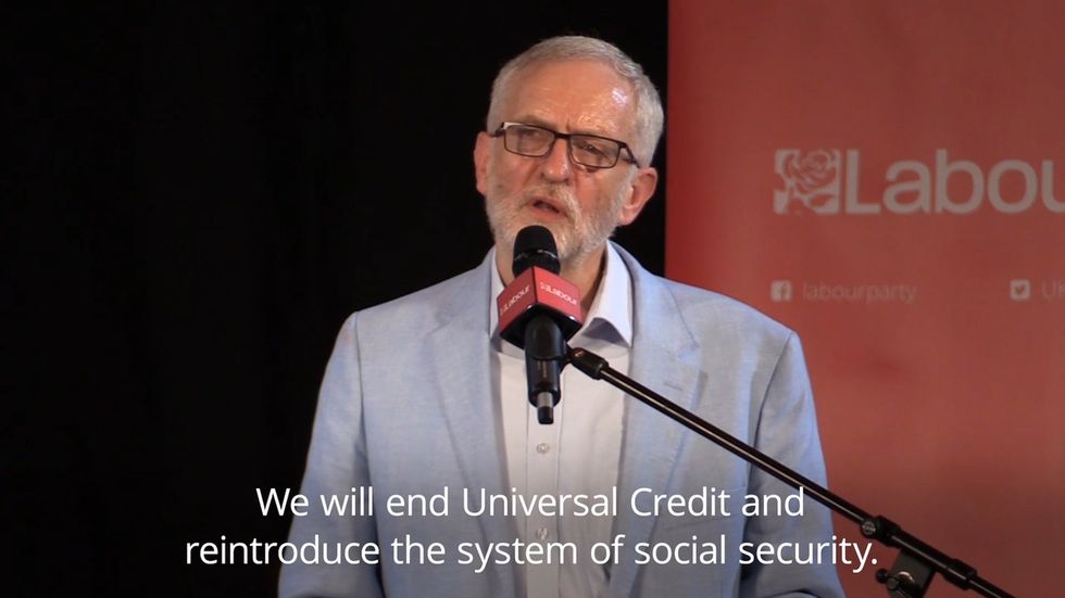 Jeremy Corbyn: Labour will scrap cruel and unjust Universal Credit