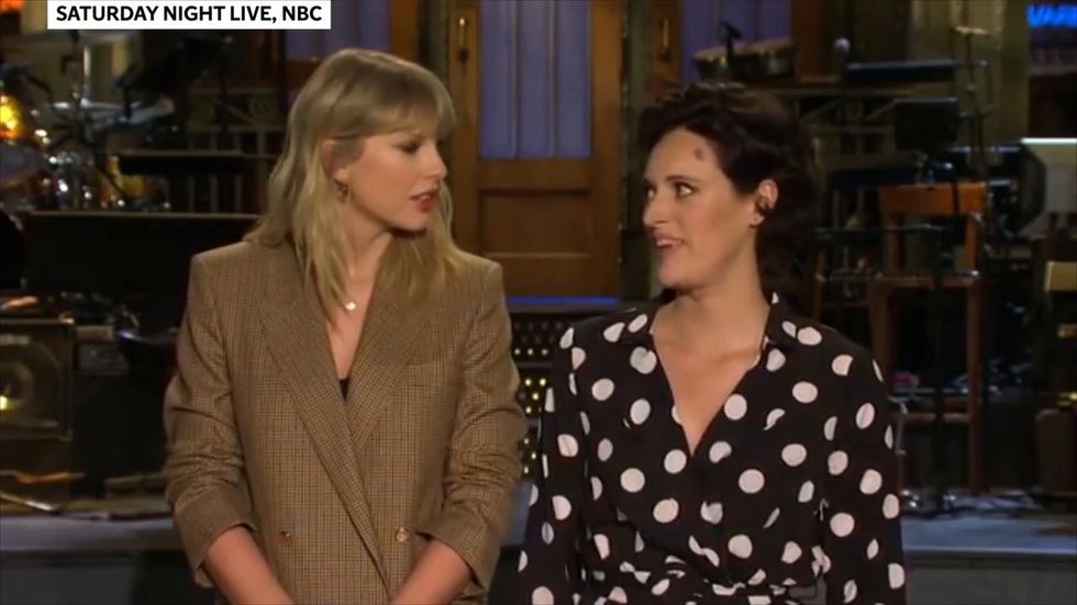 Taylor Swift says Phoebe Waller-Bridge is 'too British' for her in SNL announcement video