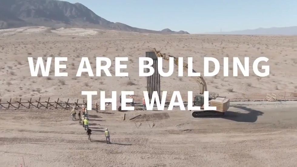 White House release video of border wall being constructed