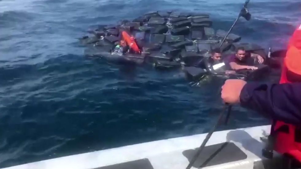Suspected drug smugglers saved from drowning by cocaine packs