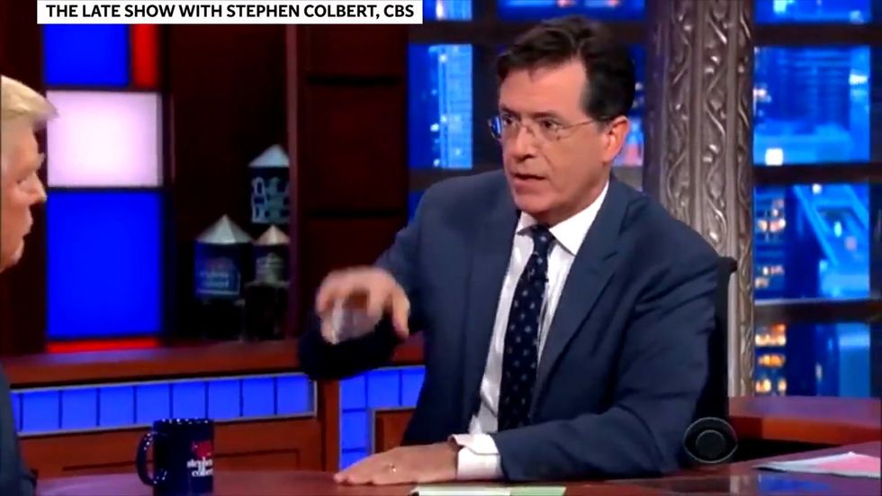 Stephen Colbert jokingly gives Donald Trump idea of having crocodiles at Mexico border in 2015 interview