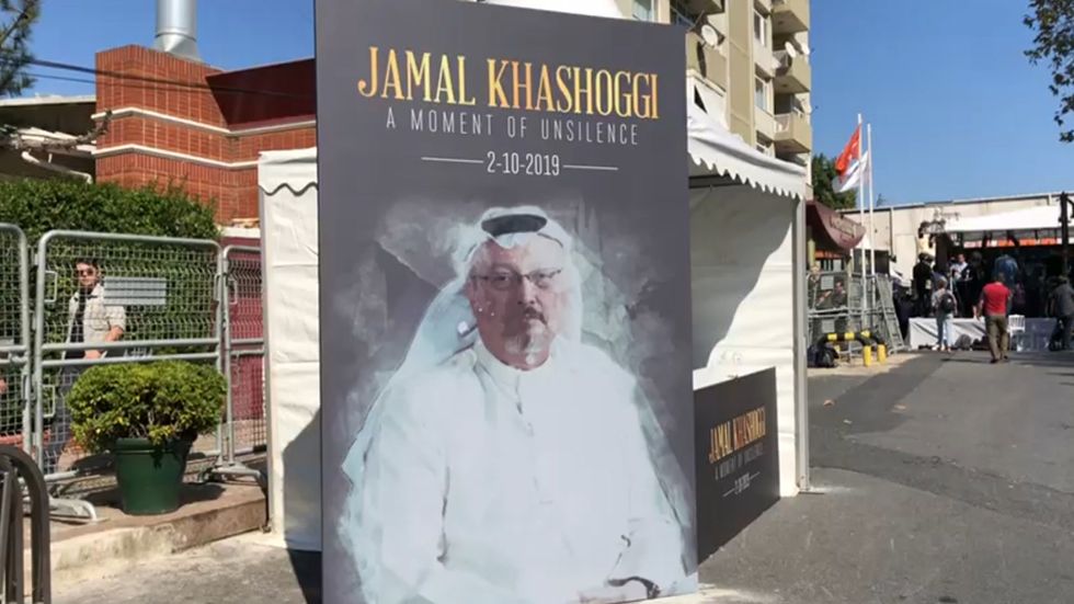 Anniversary of Jamal Khashoggi's killing marked with Istanbul vigil