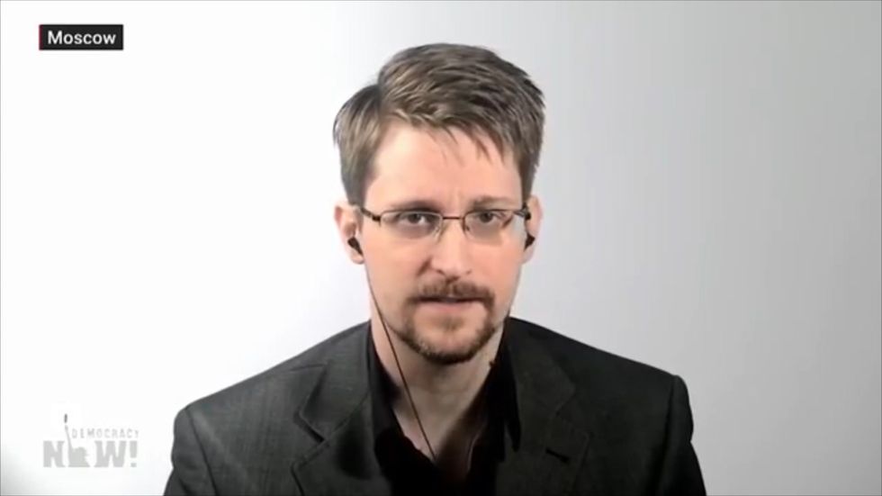 Edward Snowden claims private contractors responsible for US intelligences 'creeping authoritarianism'