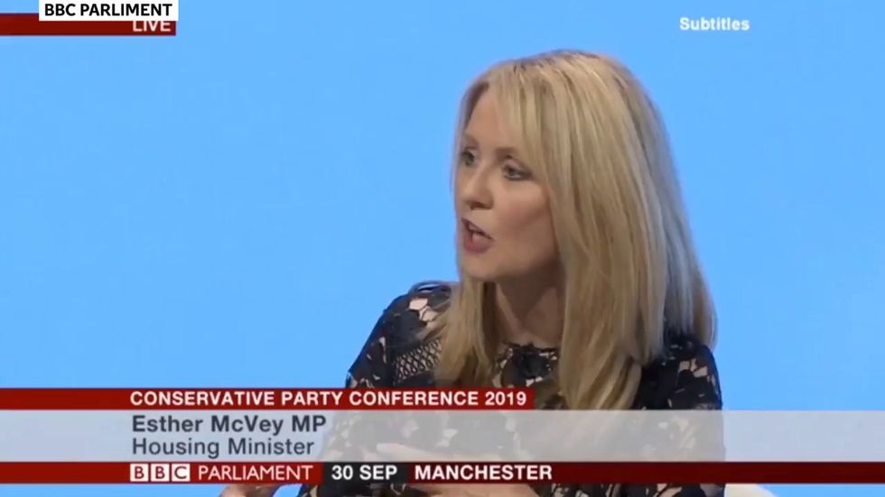 Esther McVey discusses '3D architecture'