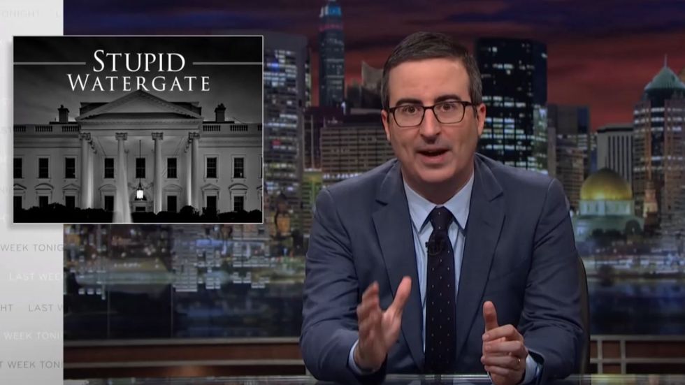 John Oliver asks 'what the f**k is going on?'