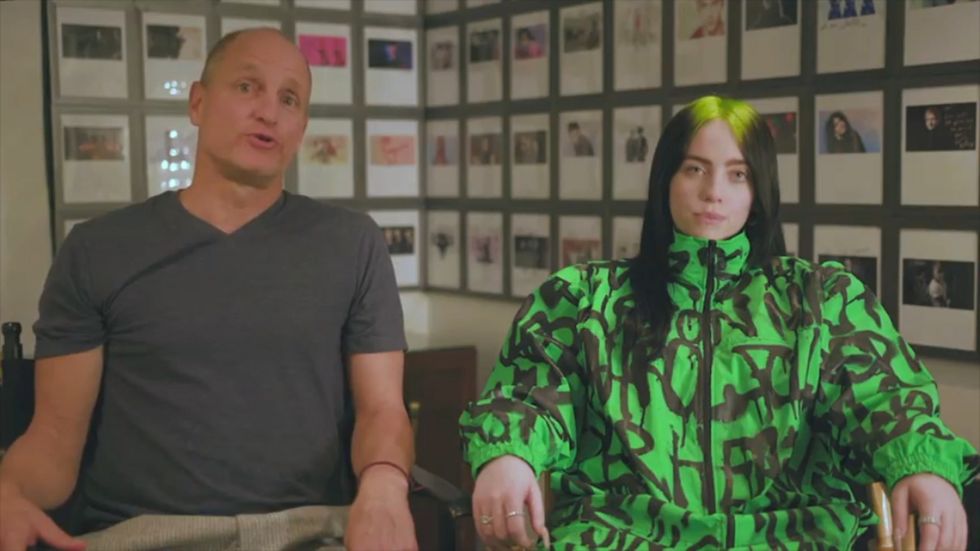 Billie Eilish and Woody Harrelson talk about environmental issues in Greenpeace video