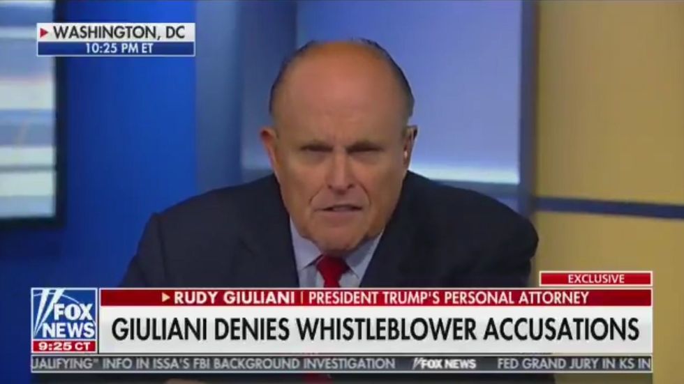 Giuliani: 'The whistleblower falsely alleges that I was operating on my own. Well, I wasn't operating on my own'