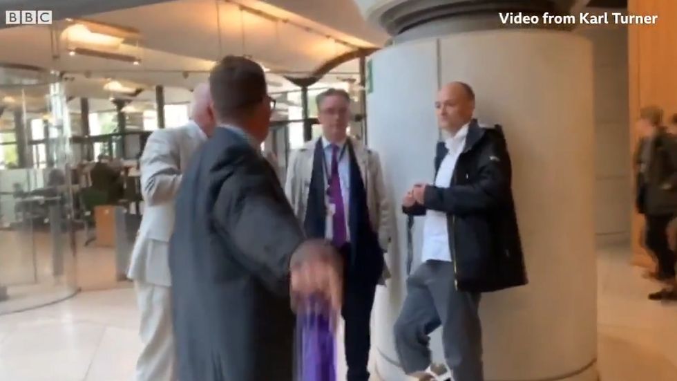 Karl Turner confronts Dominic Cummings over death threats