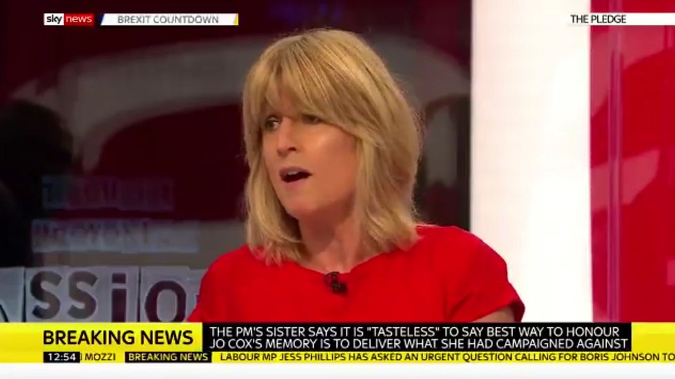 Rachel Johnson says her brother was 'tasteless' to say the best way to honour Jo Cox's murder is to deliver what she campaigned against