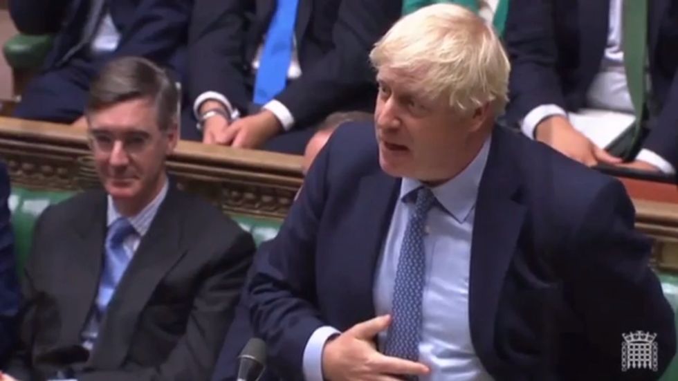 Johnson responds to Labour MPs' criticism of his 'pejorative language' by calling it 'humbug'