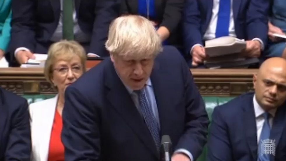 Boris Johnson calls on Jeremy Corbyn and the opposition to table a motion of no confidence in the government