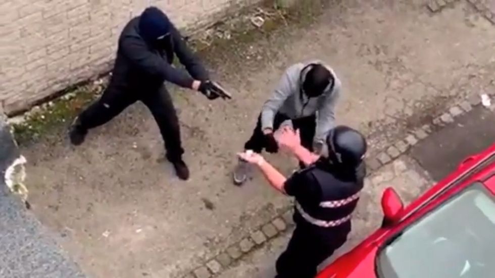Manchester police releases footage of cash-in-transit armed robbery