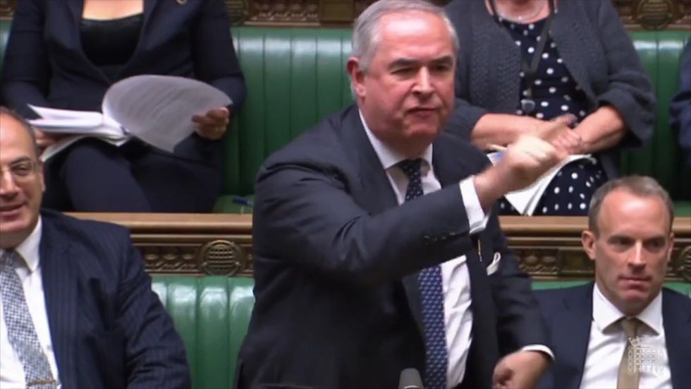 'This parliament is a disgrace!' Geoffrey Cox says opposition parties are 'too cowardly' to vote for an election