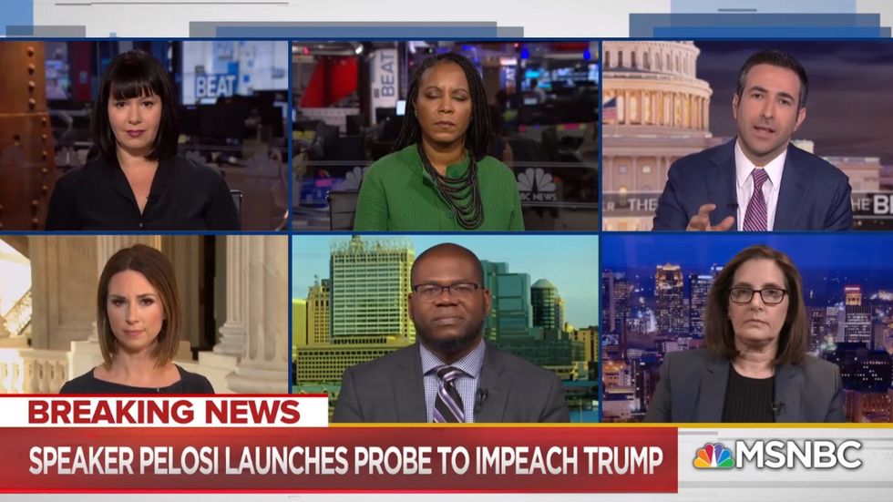 Trump called Pelosi to ask if they would 'work something out' over Ukraine whistleblower complaint says MSNBC reporter