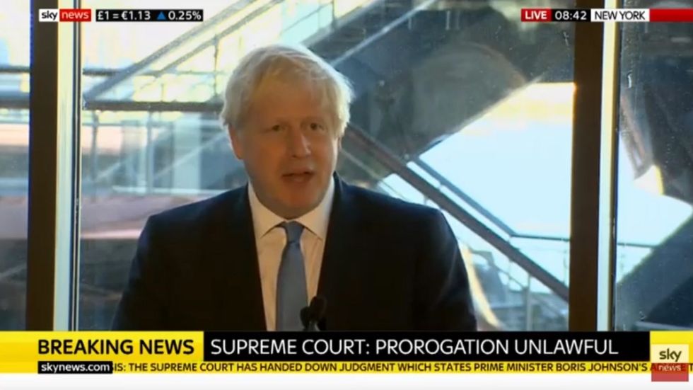 Boris Johnson says he 'strongly disagrees' with Supreme Court judgment 