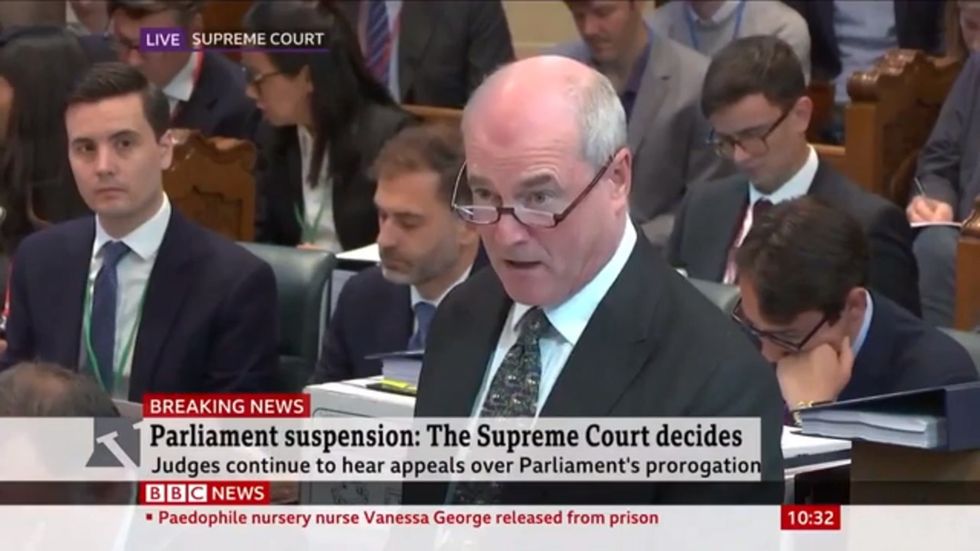 James Eadie argues prorogation should not have involvement of courts