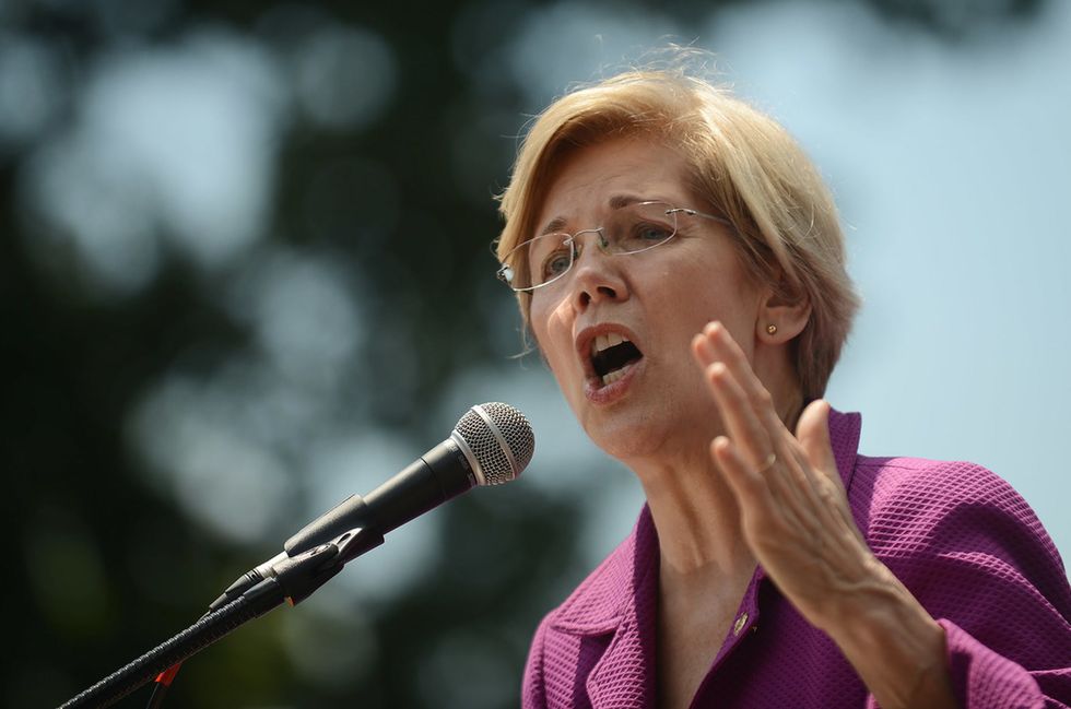 Elizabeth Warren at Washington Square Park