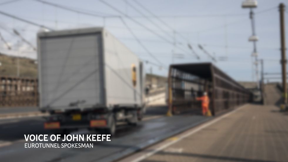 Eurotunnel spokesman says if there's no-deal Brexit trucks with the right paperwork will be able to pass through as they do today