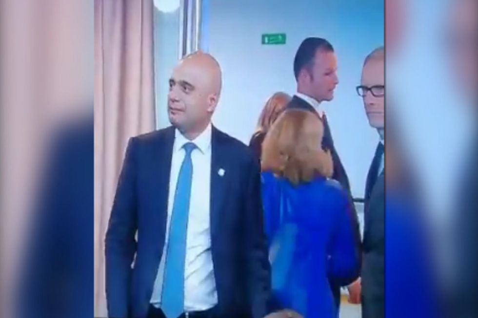 Sajid Javid left hanging at meeting EU finance ministers