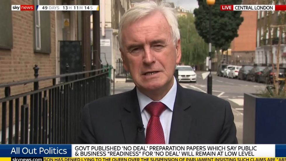John McDonnell says he doesn't know if Boris Johnson lied