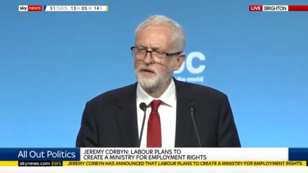Jeremy Corbyn says next Labour government 'will bring about the biggest extension of rights for workers' in history