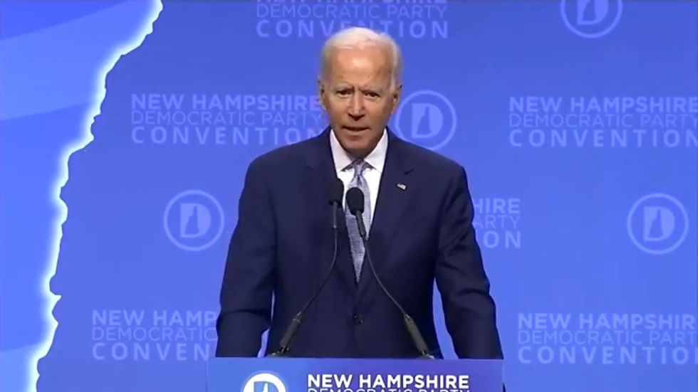 Joe Biden accidentally calls Trump 'Donald Hump'