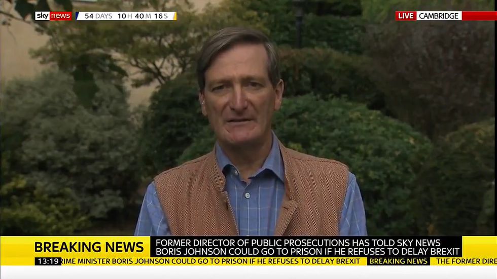 Dominic Grieve says Boris Johnson will go to jail if he breaks law