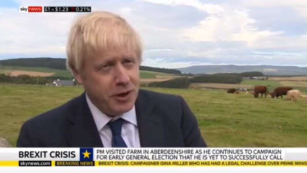 Boris Johnson says he does not want to contemplate resignation