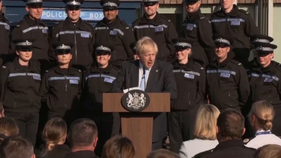 Boris Johnson stumbles as he fails to recall a police caution