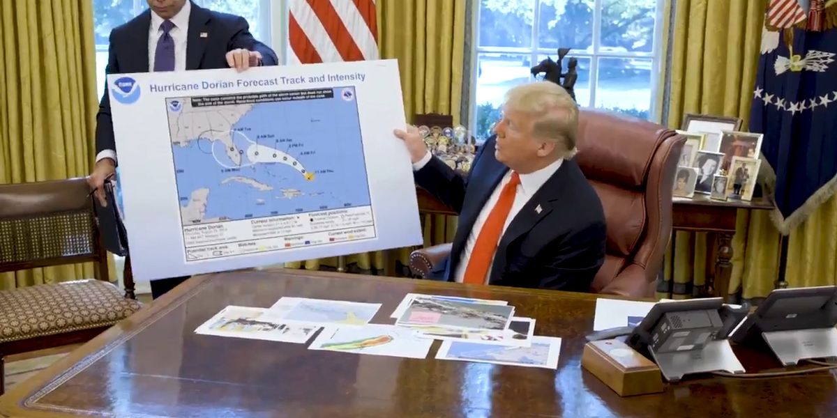 Donald Trump shows off map purporting to support false claim that ...
