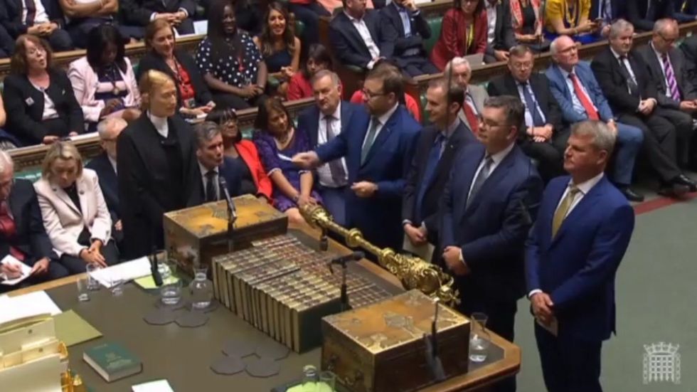 House of Commons votes 328 to 301 to approve the emergency debate motion on European Union