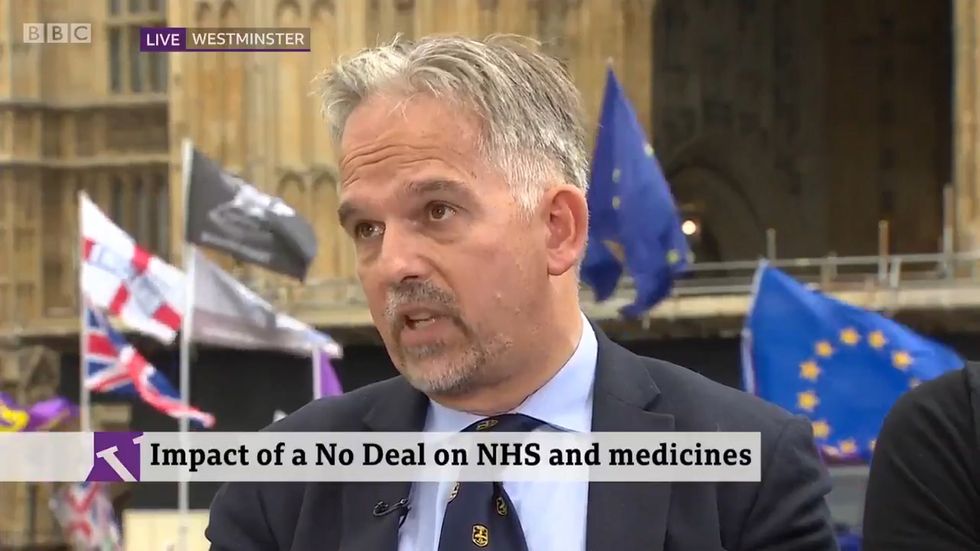 Dr David Nicholl says the government is 'stockpiling bodybags for increased mortality rate' for no-deal Brexit