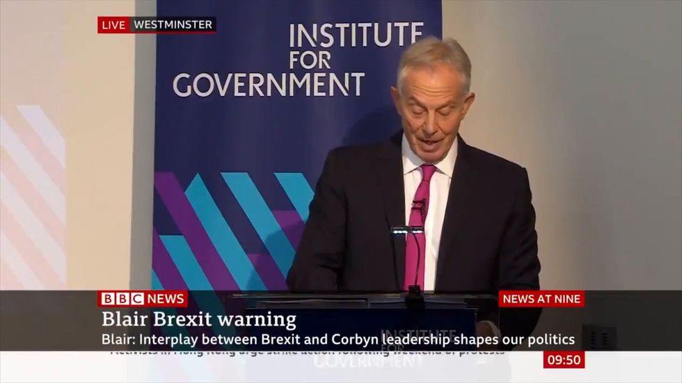 Tony Blair says Labour should vote against election if government 'tries to force' one