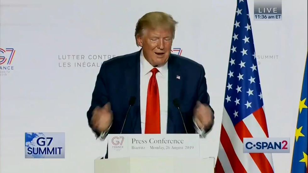 Donald Trump asks Boris Johnson: 'where's England?'