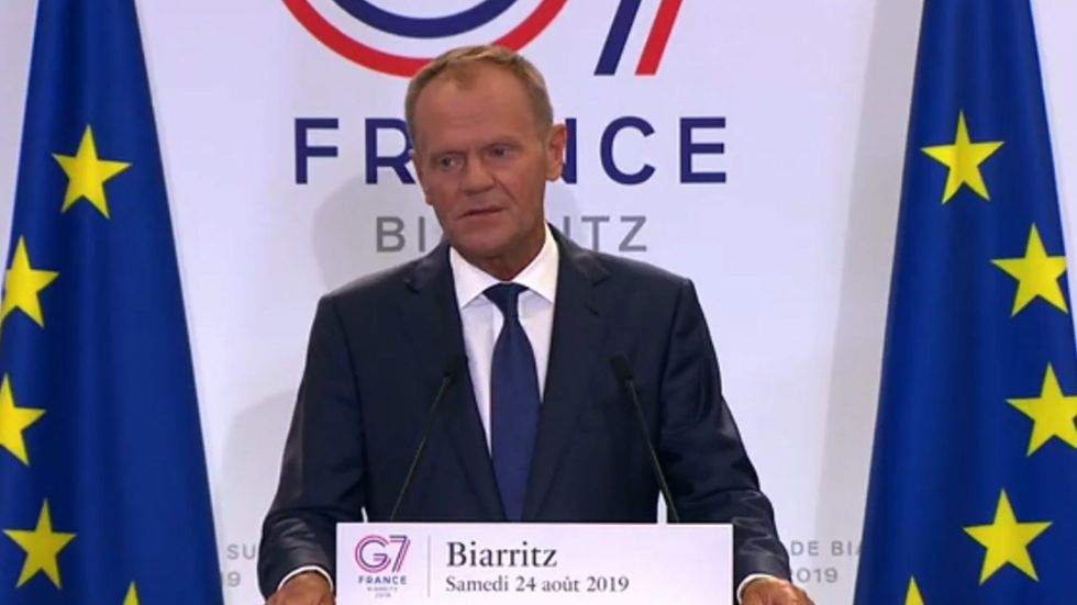 'I hope Johnson would not like to go down as Mr No-deal', says Donald Tusk
