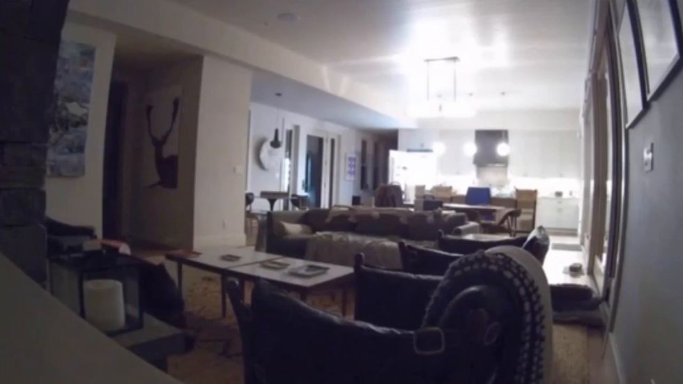 CCTV shows bear raiding fridge at home in Truckee, California