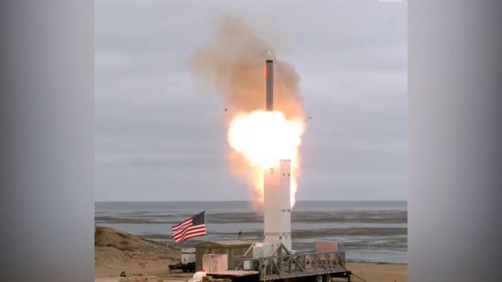 Pentagon releases video of land-based cruise missile test