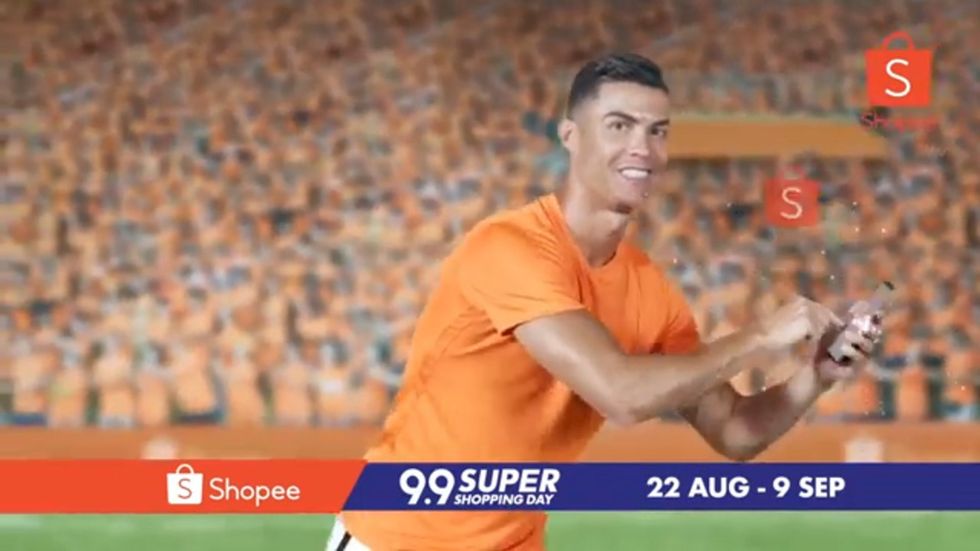 Cristiano Ronaldo stars in advert for Shopee Singapore