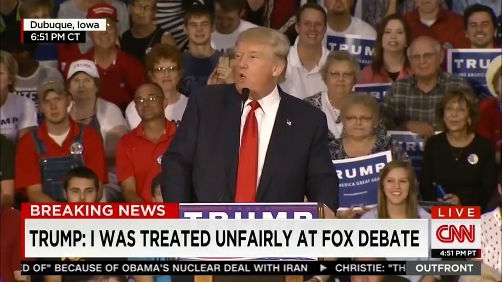 Trump mocks Asian negotiators at 2015 rally: 'we want deal!'