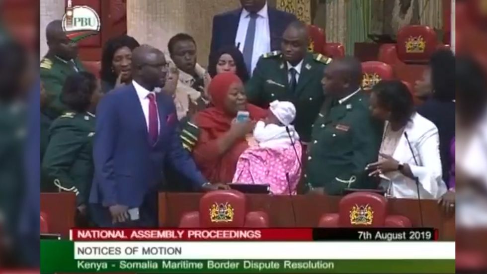 Kenyan MP Zuleika Hassan ordered to leave parliament for bringing her baby