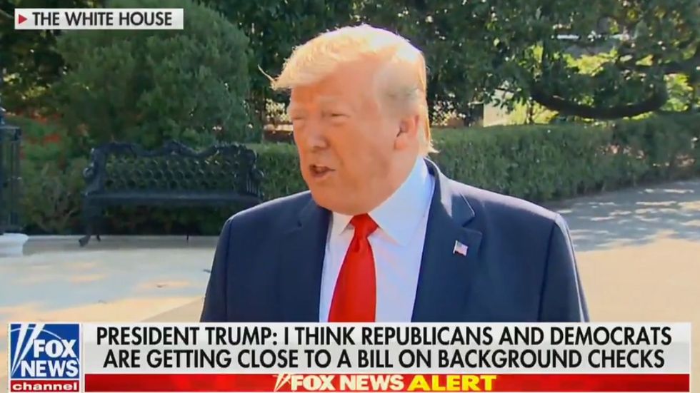 Donald Trump says his rhetoric 'brings people together' ahead of visiting sites of mass shootings