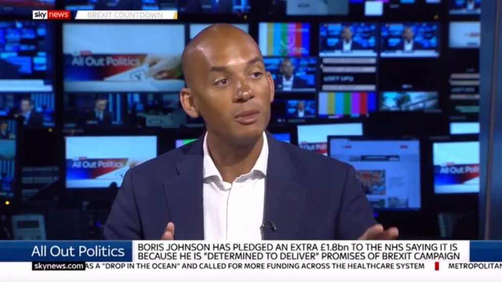 'Boris Johnson is trying to hoodwink the British people on the NHS' says Chuka Umunna