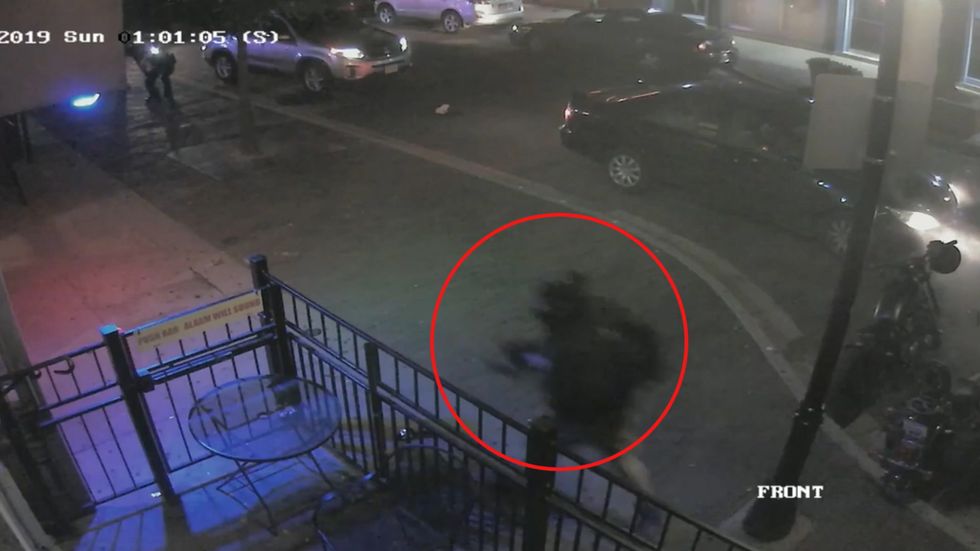 Dayton shooting: CCTV captures moment of attack and gunman's death